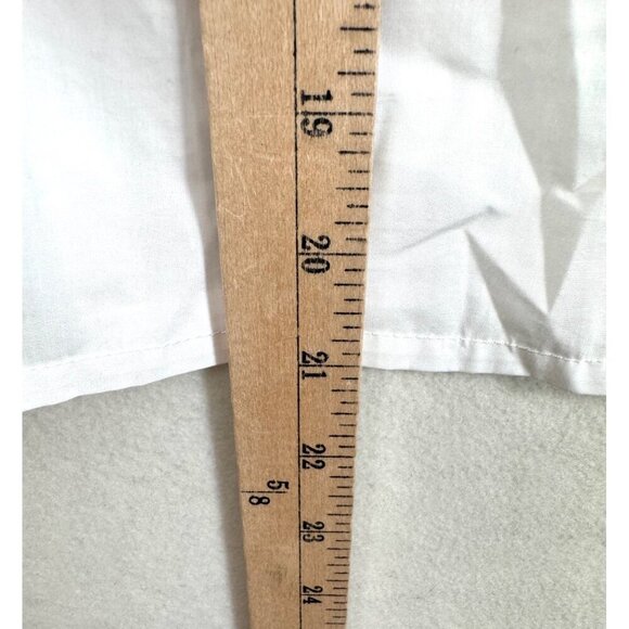 J. Crew Smock-neck puff-sleeve top in cotton poplin white sz XS - Picture 7 of 10